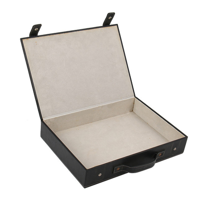 comprar Caja de regalo de maleta de cartón con caja de mango Tipo de caja rígida Impresión Manipulación Relieve online manufacture