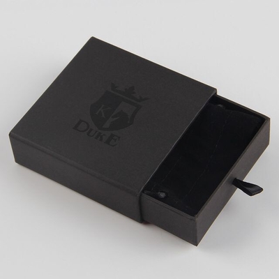 Buy Matte Black Necklace Sliding Drawer Gift Boxes Sustainable Material online manufacture