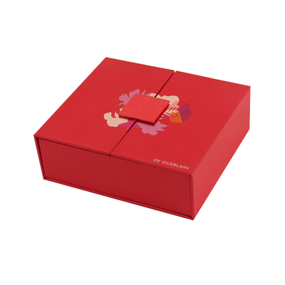 comprar Logotipo personalizado Diseño de puertas dobles Papel de cierre magnético Regalado de brillo labial Caja de embalaje con inserción de espuma Cajas rígidas online manufacture