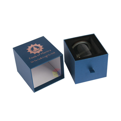 comprare Logo personalizzato Cartone rigido cassetto scorrevole Bocconi di carta profumata candela regalo con inserto online manufacture