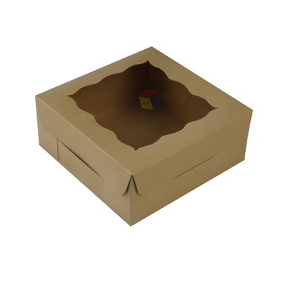comprare Imballaggio in cartone kraft per pasticceria e pasticceria di qualità alimentare con finestra in PVC trasparente online manufacture