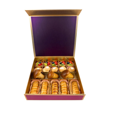 kopen Magnetische sluiting Diwali snoepjes cadeau doos aanpasbaar met goud papier splitter online manufacture