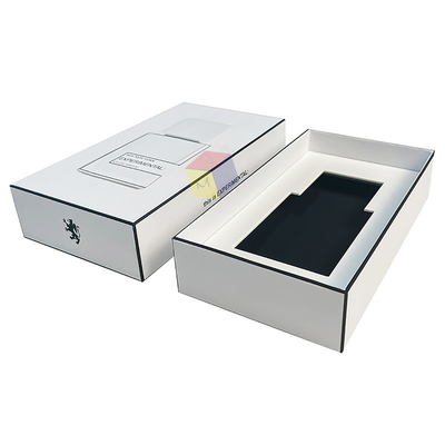 comprar Caja de embalaje cosmético en relieve de color blanco de cartón ligero Caja de perfume online manufacture