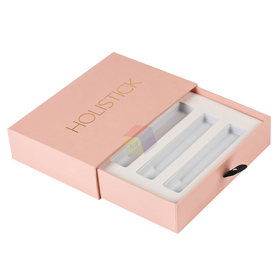 kopen Herbruikbare op maat gemaakte cosmetische verpakkingsdoos Schuifladen Essentiële oliepapierdoos met plastic bak online manufacture