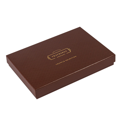 comprar Diseño refinado con tapa de cartón rígido embalaje de caja de chocolate de lujo logotipo de estampado caliente personalizado online manufacture