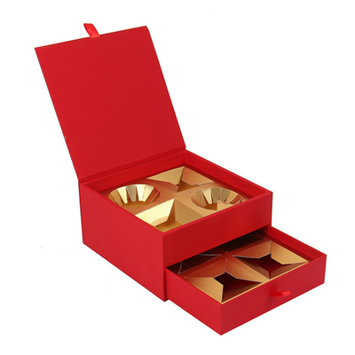 comprar Diseño de moda de lujo Papel blando de cartón rígido Mooncake embalaje caja logotipo personalizado magnético con divisor online manufacture