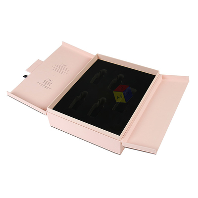 Buy Luxury Brand Custom Logo Double Door Magnetic Close Paper Perfume Gift Set In Box Packaging With Eva Foam Insert online manufacture