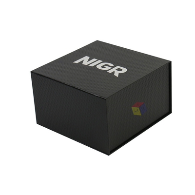 comprar Black Custom Logo Magnetic Close Clothing Gift Fedora Cowboy Hat Box Embalagem Texturas Papel Cartão online manufacture