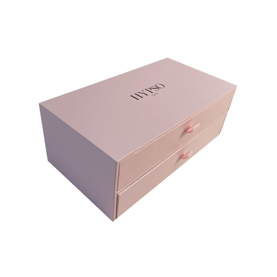 comprar Luxo Rosa Custom Logo Slide Drawer Mulheres Necklace Anel Joalharia Box Set Embalagem Com Inserto de espuma online manufacture
