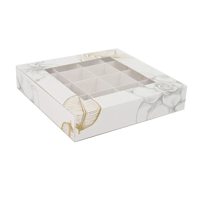 comprar Caixas de Embalagem de Papel de Luxo Personalizadas para Presentes, Alimentos, Doces, Chocolate e Bombons com Janela Transparente online manufacture