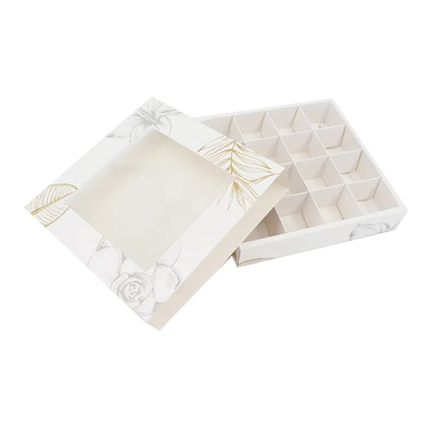 kaufen Custom Luxus Papier Geschenk Lebensmittel Süßigkeiten Schokolade Bonbon Boxen Verpackung mit klarem PVC-Fenster online manufacture