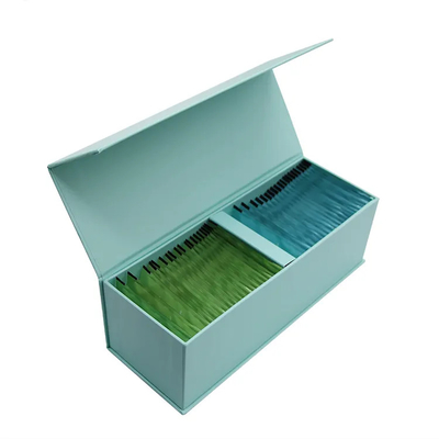 comprar Custom Logotipo personalizado Papel de papelão rígido Saco de chá magnético Flip Caixa de presente Embalagem com divisor online manufacture