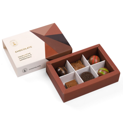 kopen Schuifkast Custom Food Grade Paper Flat Candy Chocolate Box Geschenkverpakking Met Divider online manufacture