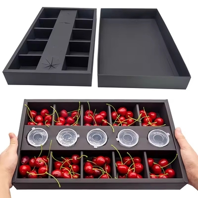 100% Recycled Custom Takeaway Brown Kraft Paper Platter Boxes with Dividers and Sauce