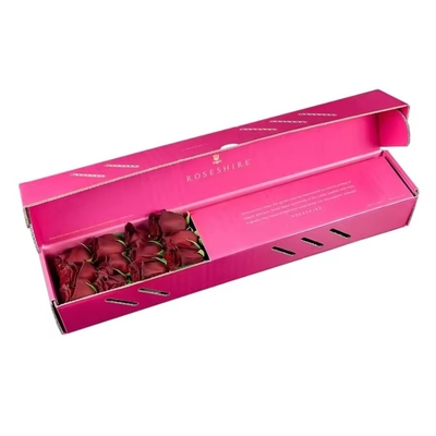 Caja de envío de ramos de flores corrugados personalizados de alta capacidad con diseño Morden