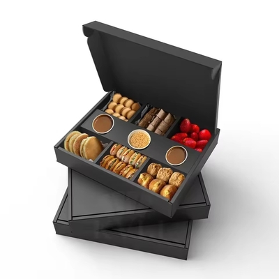 Caja de entrega de galletas de sushi de papel Kraft de grado alimenticio con tamaño personalizado aceptado y logotipo