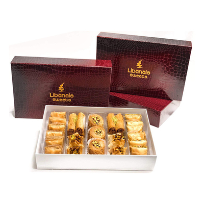 Elegant Crocodile Texture Box for Chocolate Biscuits and Indian Baklava Diwali Sweets