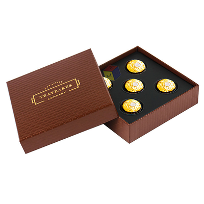 Ricaricabile lusso realizzato a mano 2 pezzi coperchio e base di carta caramelle scatole di cioccolato confezionamento logo personalizzato con inserto