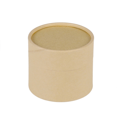 Wholesale Cheap Recycled Brown Kraft Paper Tube Packaging Boxes For Candle Tube Cardboard Cylinder Gift Packing
