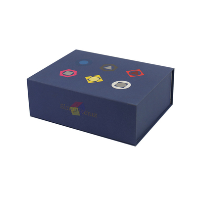 Collapsible Folding Rigid Cardboard Gift Packaging Box , Magnetic Closure Paper Box Custom logo Printed