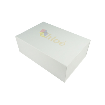 Clasificación magnética plegable Logotipo de marca personalizado Vestidos Cajas de ropa Embalaje Papel de lujo Cartón rígido