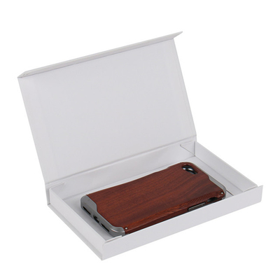 Recyclable Custom Logo Retail Phone Case Packaging Box Hard Cardboard Folding Magnetic Closure