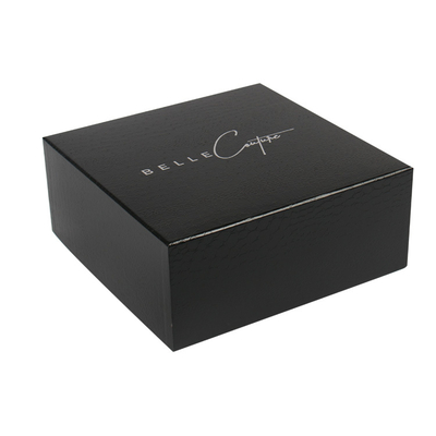 Cajas de regalo rígidas de cartón con logotipo personalizado de lujo con estampado en caliente, papel de cocodrilo, para ropa, con tapas, para embalaje de vestidos