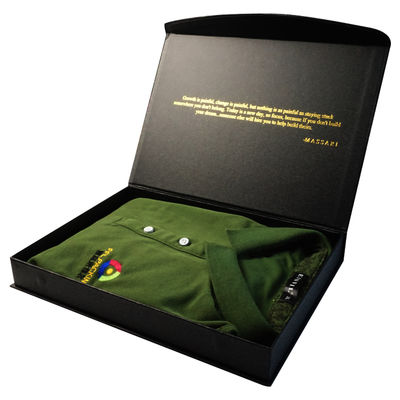 Boîte de chemise magnétique certifiée ISO90001:2008 avec papier spécialisé de 120 gm et dimensions 280x190x50 mm
